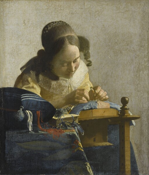 E264 - The Lacemaker, Vermeer, 1669 - from Simon Frankel