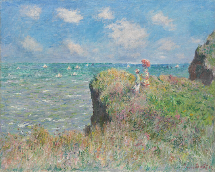 E264 - Cliff Walk at Pourville, Claude Monet, 1882 - from Jill Parker