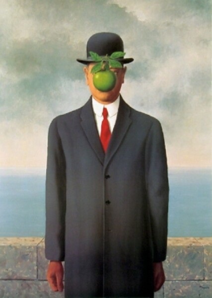 E264 - The Son of Man, Rene Magritte, 1964 - from Tom Paper