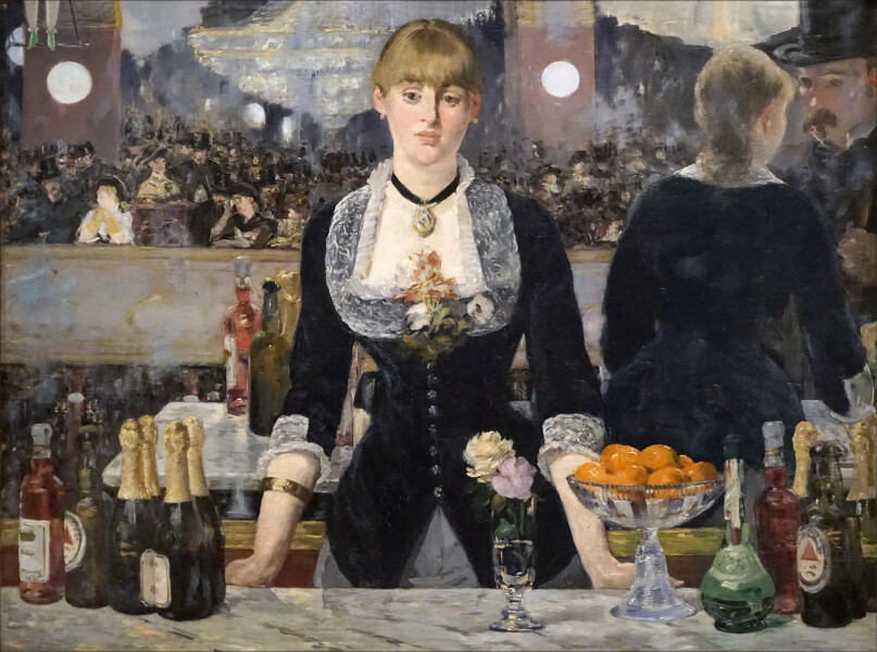 E264 - A Bar at the Folies-Bergère, Edouard Manet, 1882 - from Bob Bransten