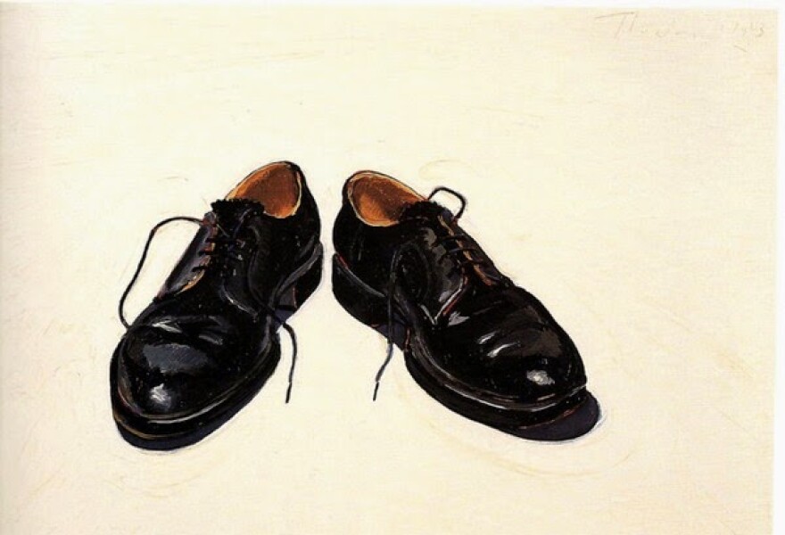 E264 - Black Shoes, Wayne Thiebaud, 1963 - from Louisa Ritter