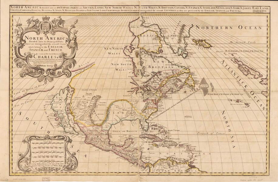 E37 - North America, by Berry & Sanson, 1680