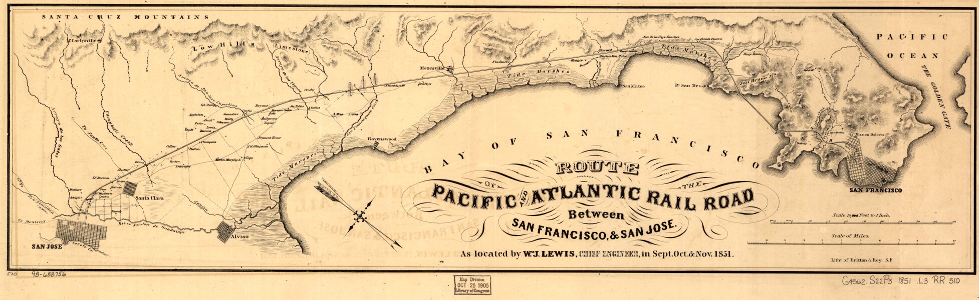 E37 - San Francisco Bay, by William J. Lewis, 1851