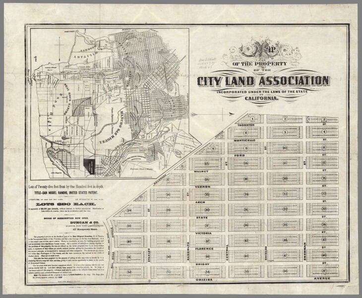 E37 - San Francisco, by City Land Association, 1860