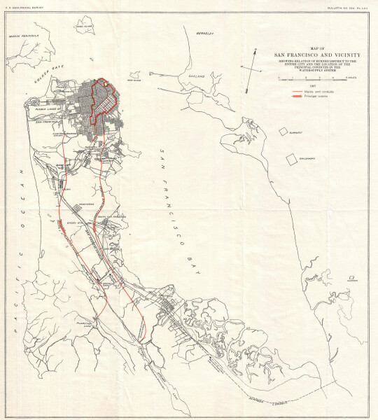 E37 - San Francisco, by US Geological Survey, 1907