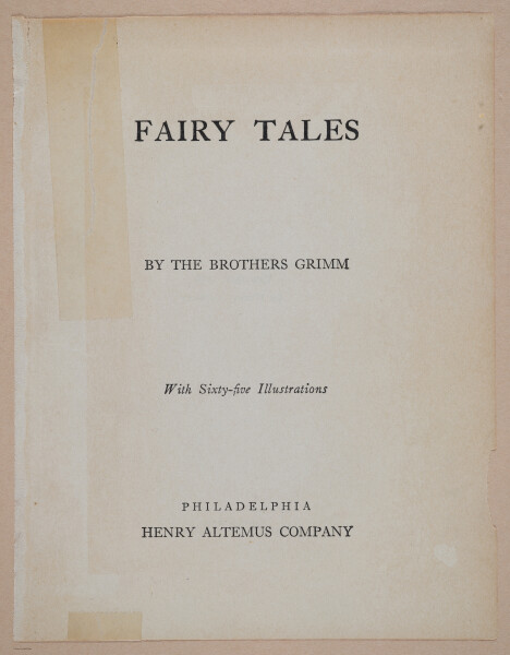 E328 - Fairy Tales by the Brothers Grimm - i10033