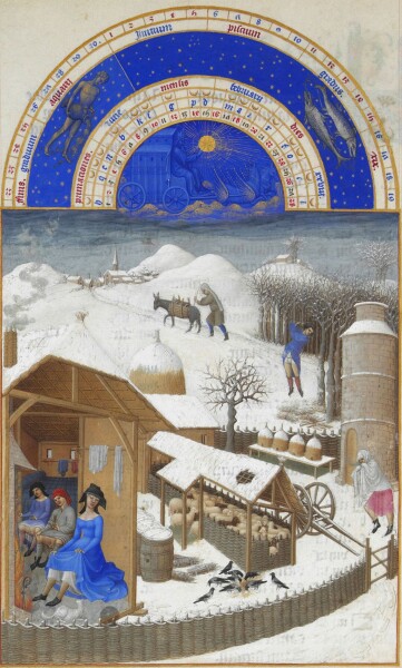 E69 - Tres Riches Heures du Duc de Berry - February