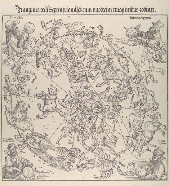 E69 - The Celestial Map Northern Hemisphere - Albrecht Durer - 1515