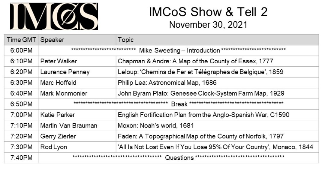 E194 - IMCoS Show & Tell - Intro - November 30, 2021