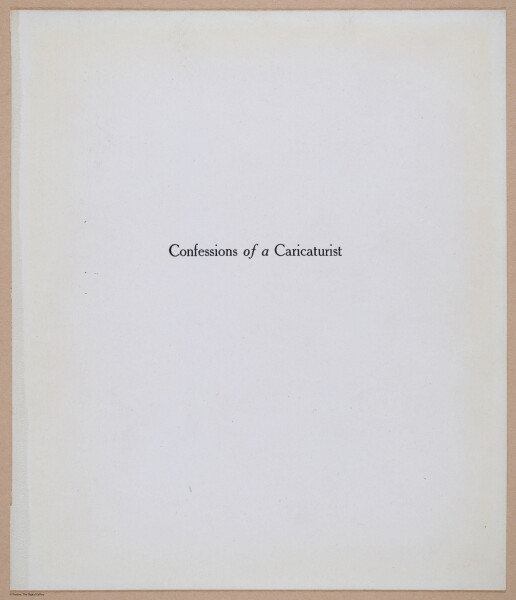 E341 - Confessions of a Caricaturist - 1917 - 11122