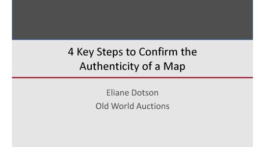 E117 - ED - 4 Key Steps to Confirm the Authenticity of a Map