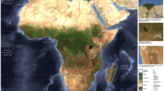 E117 - KH - Africa Satellite Map (5a of 14)