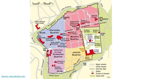 E126 Martin Van Brauman - Jerusalem map