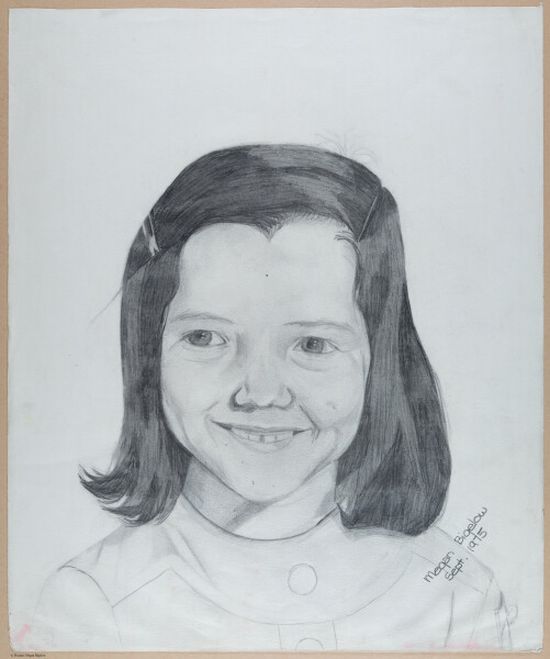 Eleanor Marie Bigelow, sister, pencil sketch