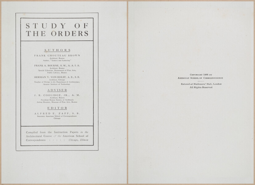 E380 - A Study of the Orders - 1906 - 15609-15610