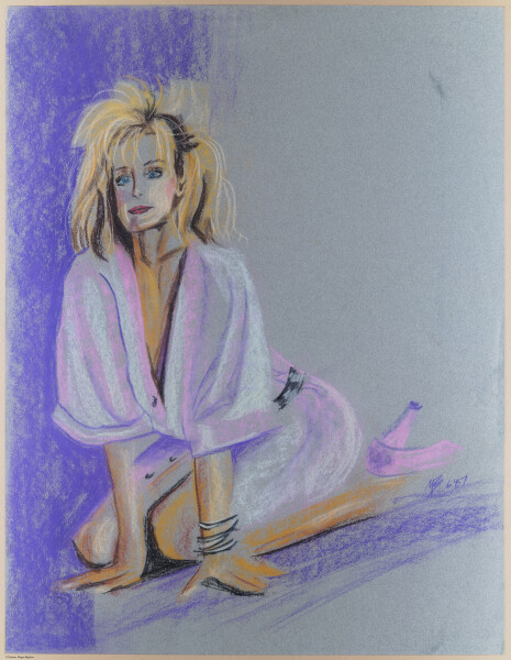 Farrah, pastels & pencil