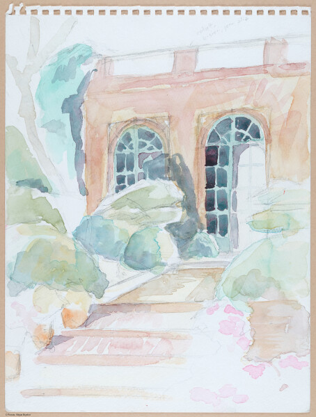 Filoli, Woodside, CA, plein air sketch