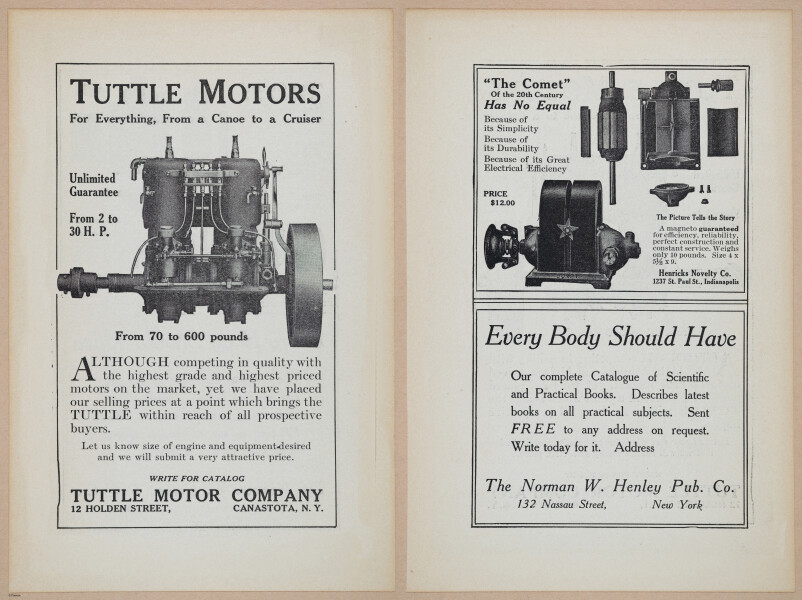 E401 - Gasoline Engines - 1912 - 17542-17543