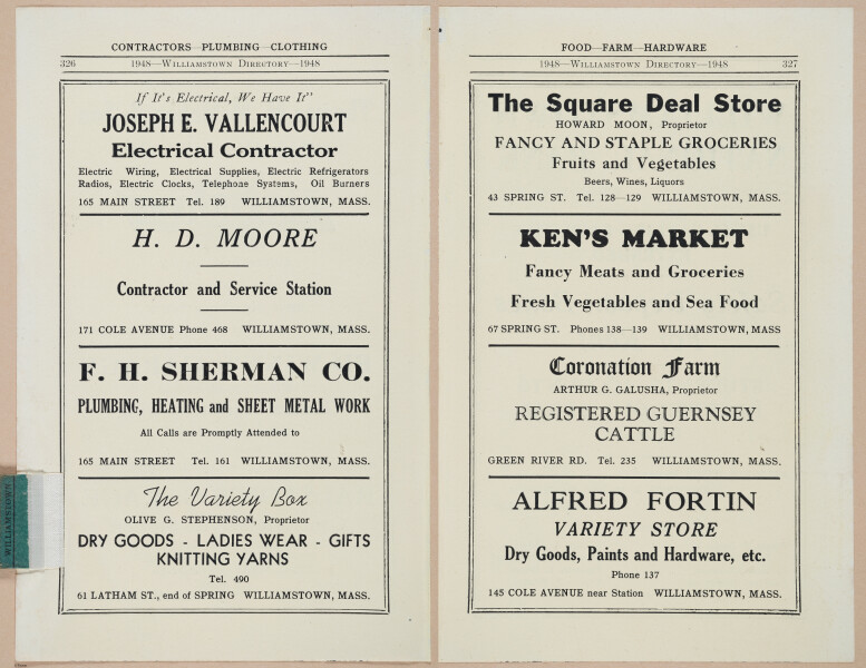 E403 - Williamstown Directory 1949 - i18922-18923