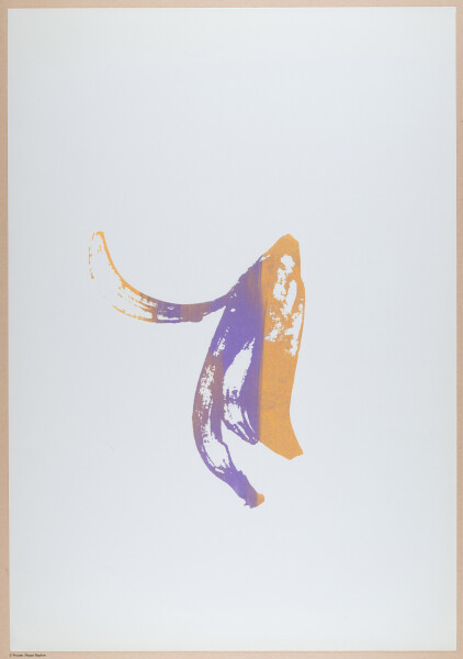 Silk screen. Banane ~ Lavande et Ccre