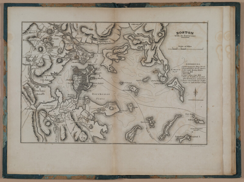 Boston with its Environs - from Atlas to Marshall’s Life of Washington 