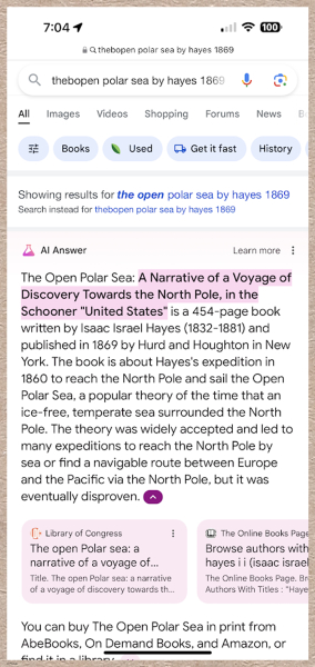 E550 - The Open Polar Sea - 1869 - 3117