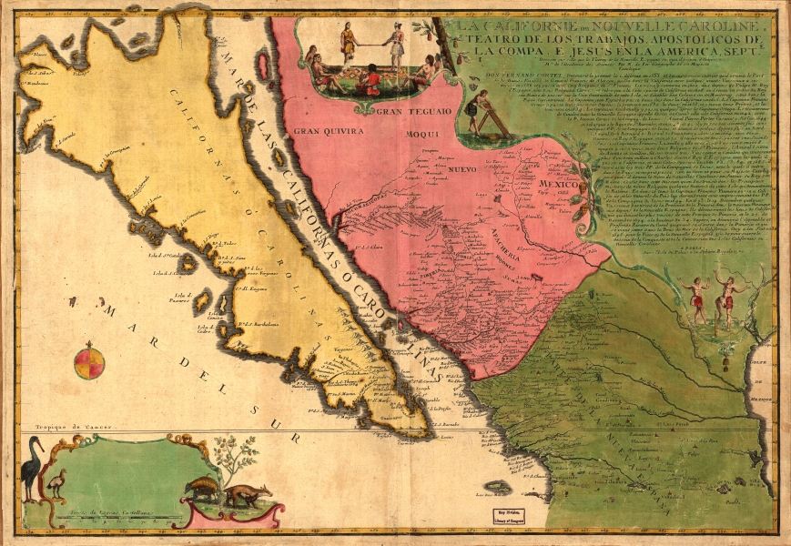 La Californie ou Nouvelle Caroline - Nicolas de Fer - 1720