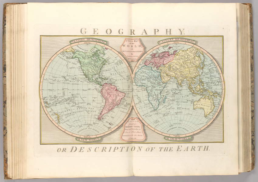 E561 - A new atlas of the mundane system or, of geography and cosmography with the particular description of the latest discoveries - Jane and Ronald Gibbs Collection