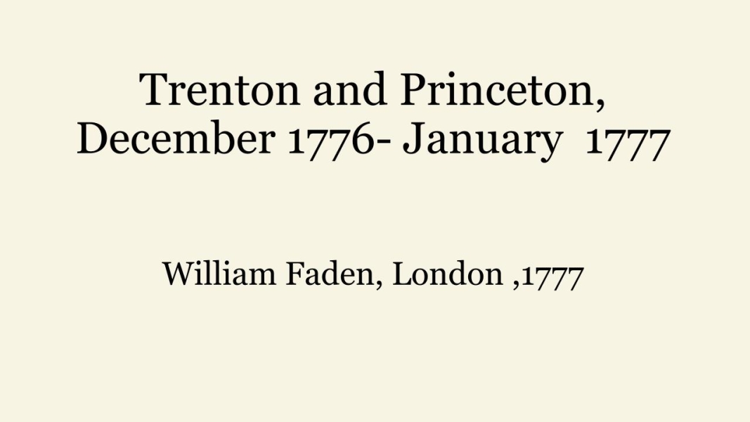 Trenton and Princeton