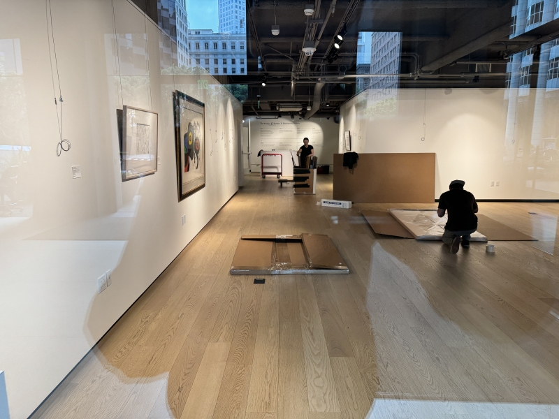 The exhibit is gone, the day after I saw it!