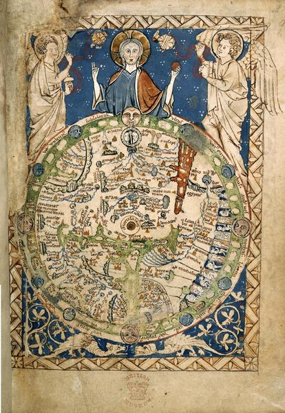 Psalter Map - artist unknown - 1265